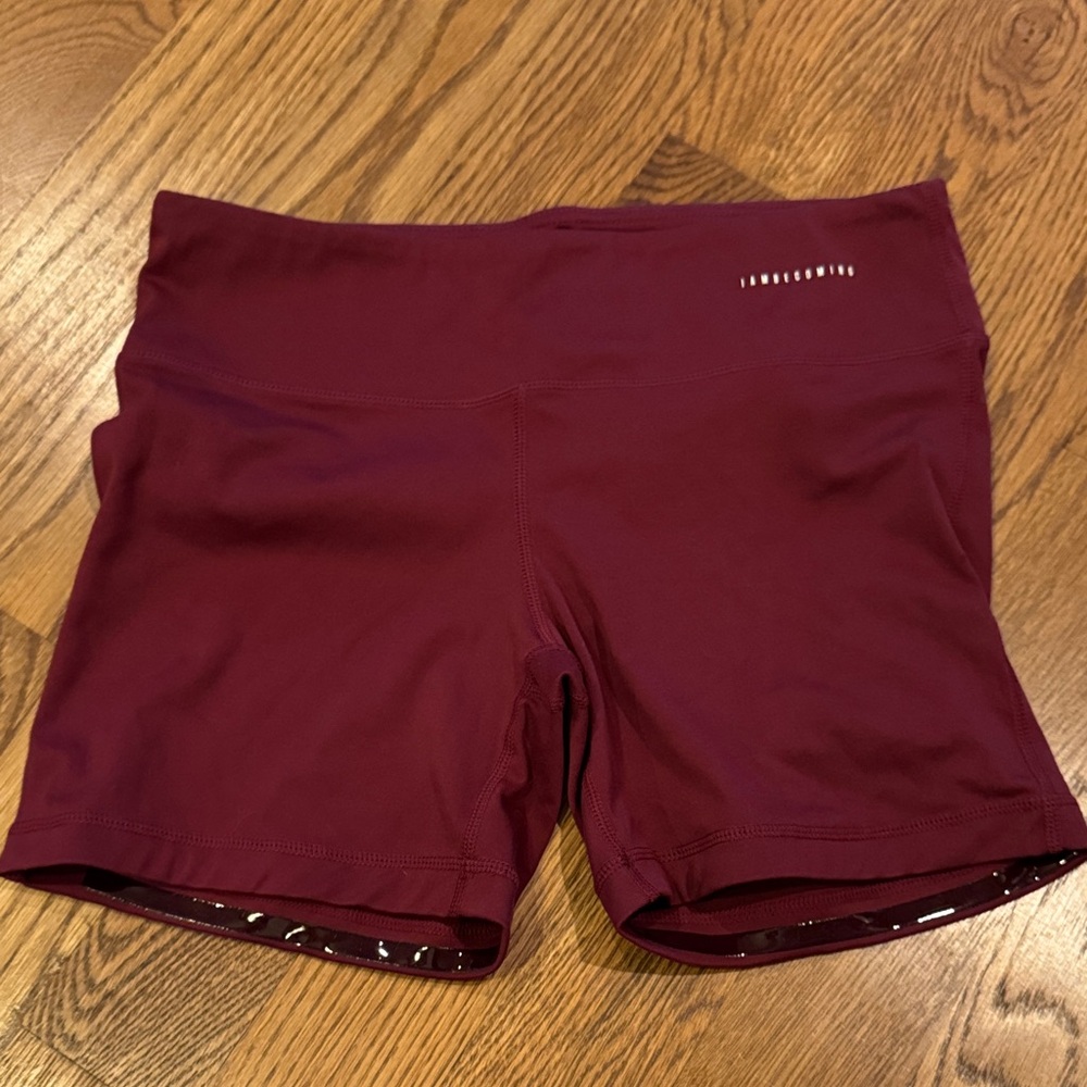 IAM Women's Maroon Bike Shorts
